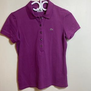 Lacoste purple polo tshirt